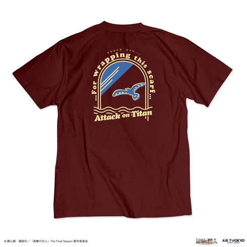 『進撃の巨人』The Final Season 完結編 (後編)イラストTシャツ 5(マフラーを巻いてくれてありがとう)
