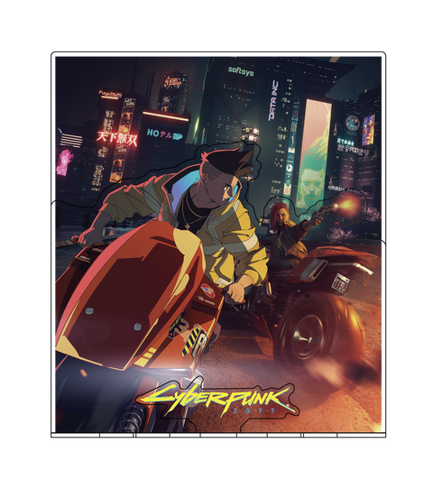 『サイバーパンク エッジランナーズ』とびすた Cyberpunk 2077 & Edgerunners (V & DAVID BIKE CHASE)