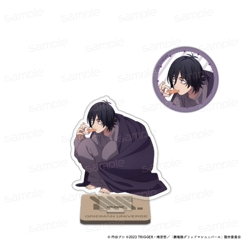 『グリッドマンユニバース』描き下ろし アクリルスタンド&缶バッジセット【サムライ・キャリバー】