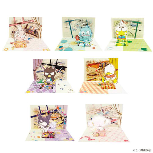 『サンリオ』ミニアクリルスタンド背景カード付き ランダム販売