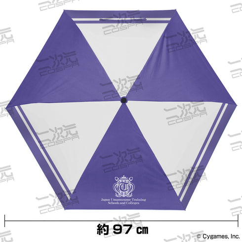 『ウマ娘 プリティーダービー』トレセン学園校章入り 折りたたみ傘