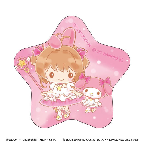 『カードキャプターさくら × サンリオキャラクターズ』星型缶バッジ/マイメロディ