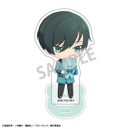 Blue Lock Mini Acrylic Stand - Rin Itoshi - Teddy Bear Redraw