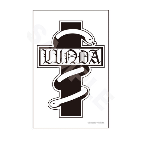 『荒くれKNIGHT』サテン地ステッカー 01 輪蛇 -LINDA-