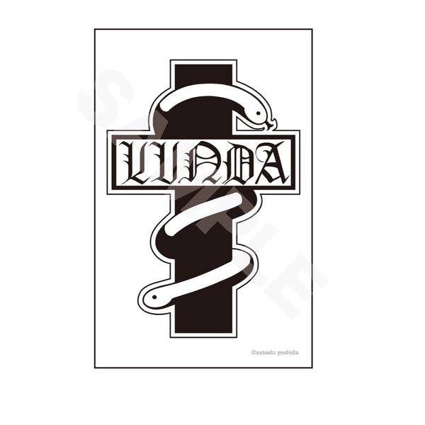 『荒くれKNIGHT』サテン地ステッカー 01 輪蛇 -LINDA-