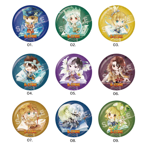 『Dr.STONE』キャラでるアート メタリック缶バッジ 01 第1弾 BOX