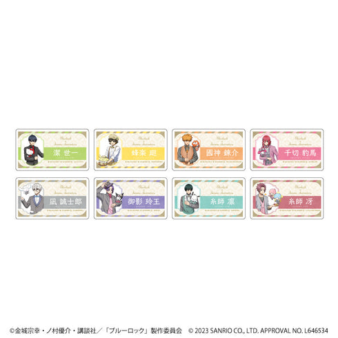 TVアニメ『ブルーロック』×サンリオキャラクターズ おなまえプレートバッジ 02/スクエアデザイン ブラインド(全8種)(描き下ろしイラスト)