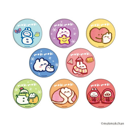 『もくもくちゃん』缶バッジ 03 / 冬ver. (全8種) BOX