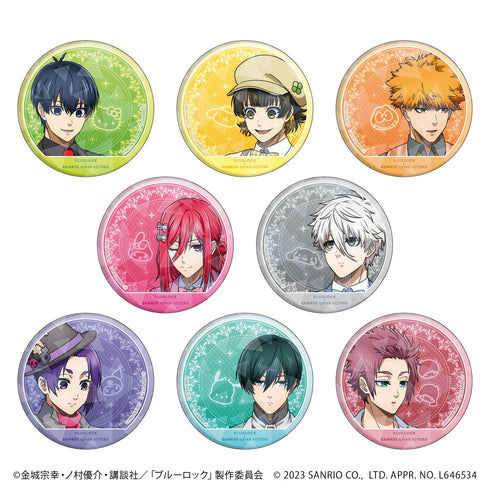 TVアニメ『ブルーロック』×サンリオキャラクターズ ホログラム缶バッジ(57mm) 01/パーティーver ブラインド(全8種)(描き下ろしイラスト)