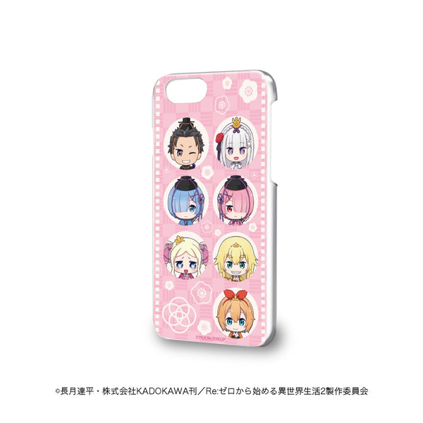 「Re:ゼロから始める異世界生活」ハードケース(iPhone6/6s/7/8兼用)01/整列デザイン ひなまつりver.(ミニキャラ)