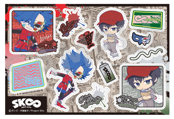 「SK∞ エスケーエイト」 ウォールステッカー 愛抱夢 & 忠 graffiti ver.