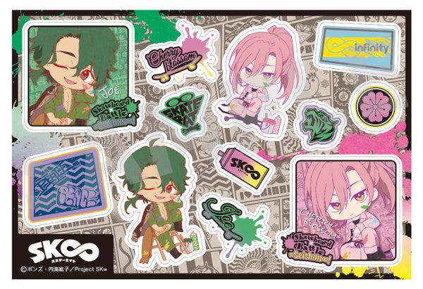 「SK∞ エスケーエイト」 ウォールステッカー Cherry blossom & ジョー graffiti ver.