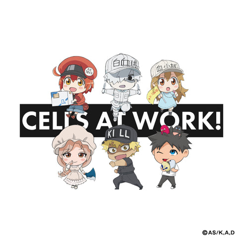 『はたらく細胞』ビッグTシャツ<ちびキャラ集合>