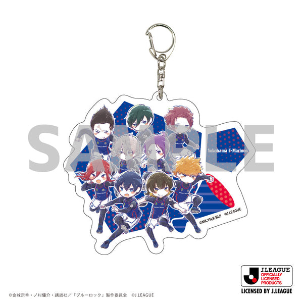 TV Anime "Blue Lock" × J.League Large Acrylic Keyholder 09/Yokohama F. Marinos (Graphic Art Illustration)