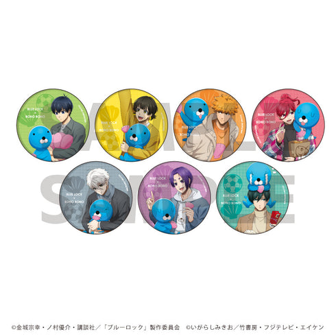 TV Anime "Blue Lock" × "Bono Bono" Hologram Can Badge (65mm) 01/Blind (7 Varieties Total) (Newly Drawn Illustration)