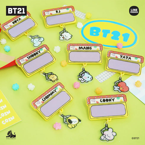 『BT21』minini アクリルピンバッジ(ステッカー付)TATA
