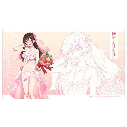 『彼女、お借りします』描き下ろしラバーマット (水原千鶴 ウエディング水着)