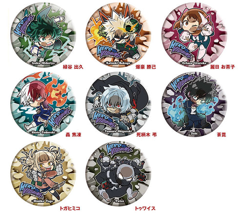 『僕のヒーローアカデミア』ぴた!でふぉめ ヒーローvs敵〈ヴィラン〉 トレーディング缶バッジ BOX