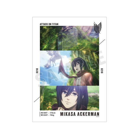 『진격의 거인』 미카사 장면 A3 무광 포스터 vol.3【202601 재판매】