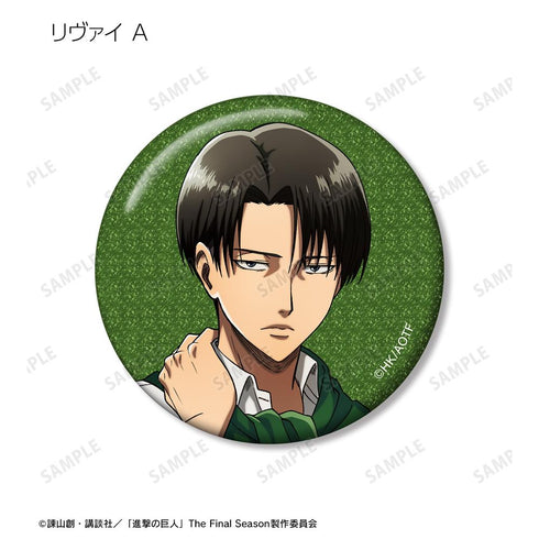 『진격의 거인』 신규 일러스트 머플러 착용 버전 트레이딩 글리터 캔 배지(단위/BOX)