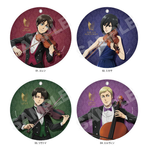 『進撃の巨人』四重奏ver. レザーコースターキーホルダー /02 ミカサ【202602再販】