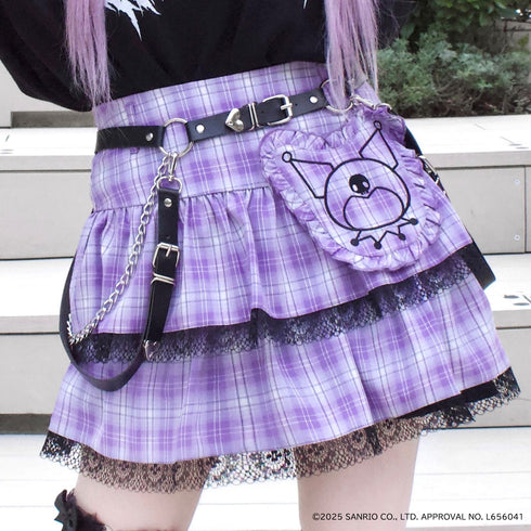 『サンリオキャラクターズ』QOOZA × マイメロディ&クロミ / Kuromi mini skirt