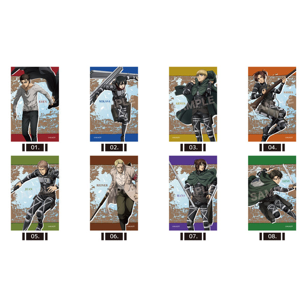 《進擊的巨人》緞面貼紙 /01 第一彈(全8種)【BOX】【202602再販】