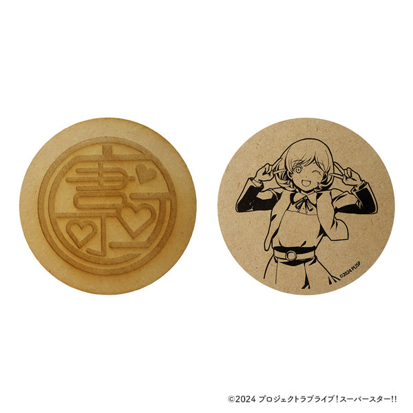 『ラブライブ!スーパースター!!』木製コースター【唐 可可】