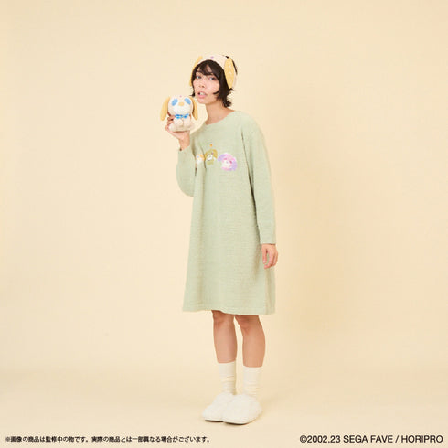 『お茶犬』ルームウェアワンピース (レディース) GRN