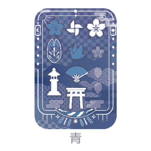 『推し活グッズ【ときメーク】』和風フレーム_青