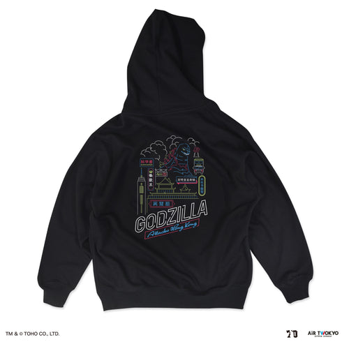 『ゴジラ』ゴジラ 70 周年記念 平成・VS シリーズ シーンイラストパーカー 2(ゴジラ香港上陸) S