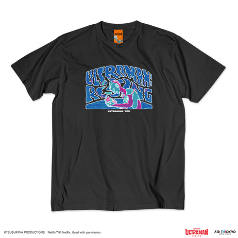『ウルトラマン ULTRAMAN: RIING』第1弾 アメコミイラストTシャツ 5(ウルトラマン&エミ)ブラック