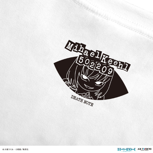 『DEATH NOTE』第1弾 シーンイラストTシャツ 6(メロ)ホワイト