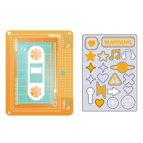 『推し活グッズ【ときメーク】』カセットテープフレーム_イェロー