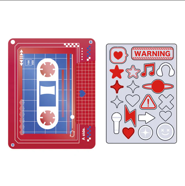 『推し活グッズ【ときメーク】』カセットテープフレーム_レッド