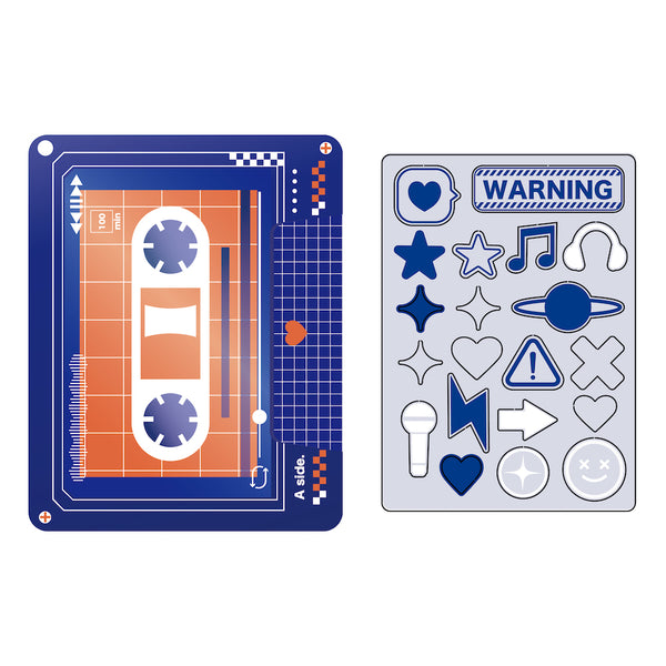 『推し活グッズ【ときメーク】』カセットテープフレーム_ブルー