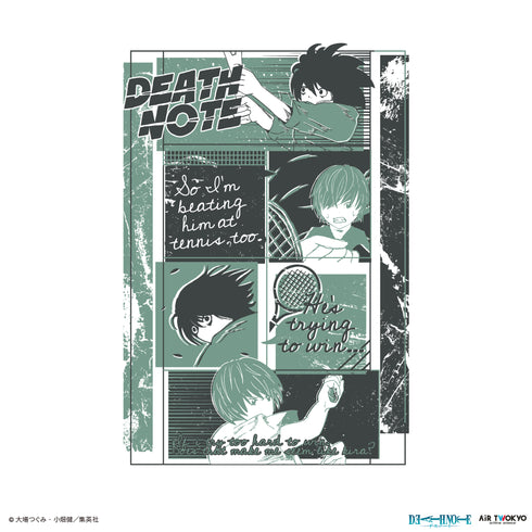 『DEATH NOTE』第1弾 シーンイラストTシャツ 8(夜神月&L)ホワイト
