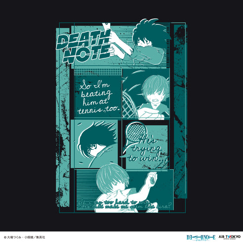 『DEATH NOTE』第1弾 シーンイラストTシャツ 8(夜神月&L)ブラック