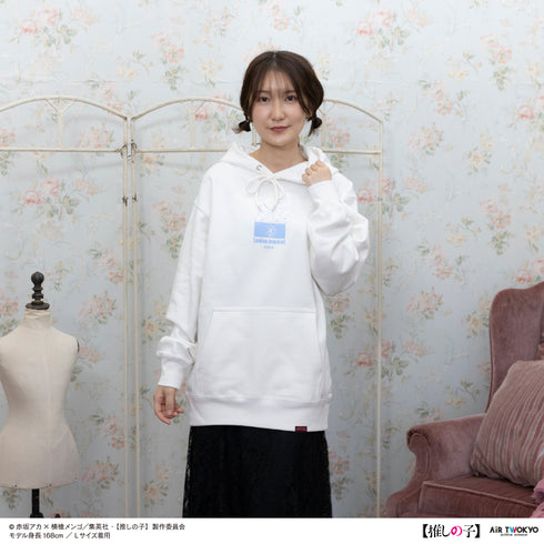 『【推しの子】』TVアニメ第2弾 モノトーンシーンイラストパーカー 2(アクア)ホワイト