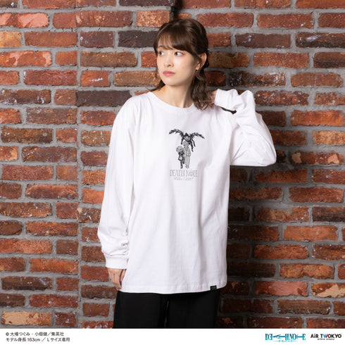 『DEATH NOTE』第1弾 シーンイラストロングスリーブTシャツ 3(夜神月&弥海砂&リューク)ホワイト