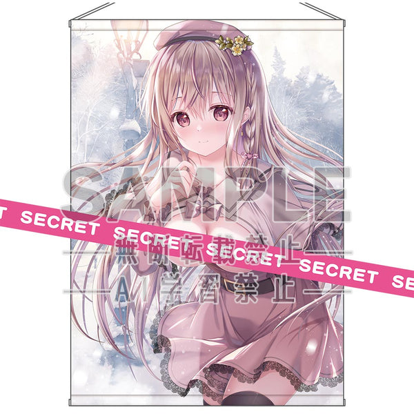 『TwinBox描き下ろし』冬のハプニングデート前田栞 X-RATEDタペストリーB1