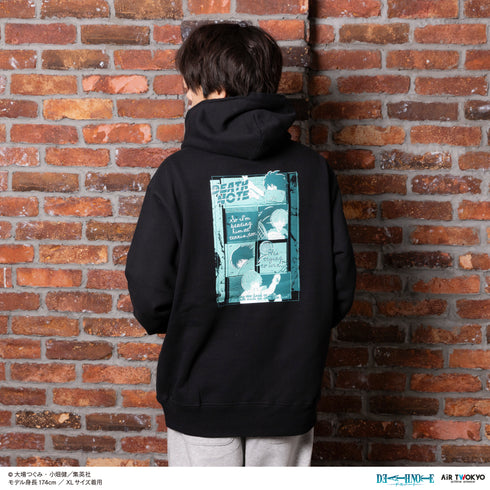 『DEATH NOTE』第1弾 シーンイラストパーカー 3(夜神月&L)ブラック