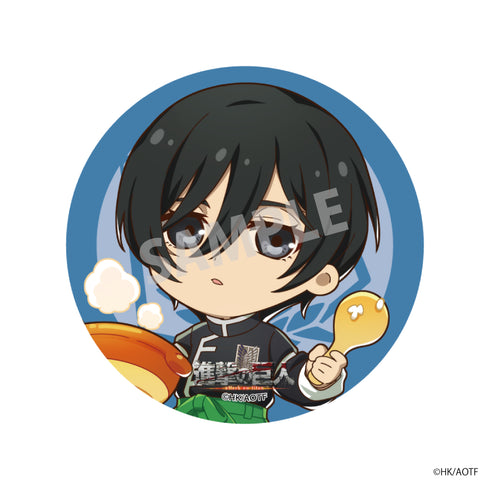 『進撃の巨人』巨人祭 デフォルメ缶バッジ ミカサ