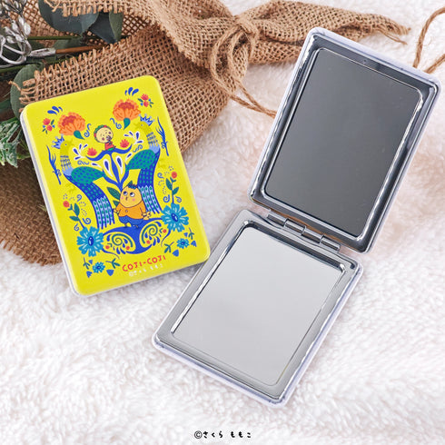 『COJI-COJI Flower Break Time』コンパクトミラー Flower Break Time 02.コジコジ&次郎