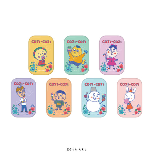 『COJI-COJI Flower Break Time』トレーディング スクエア缶バッジ Flower Break Time BOX(全7種)