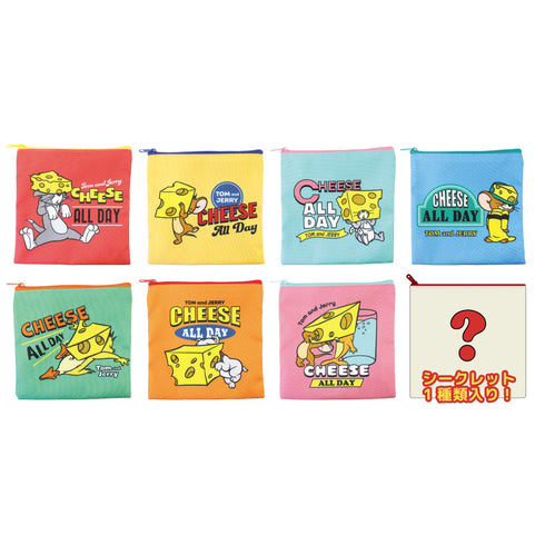 『トムとジェリー』シークレットスクエアポーチ CHEESE FUN!【BOX】