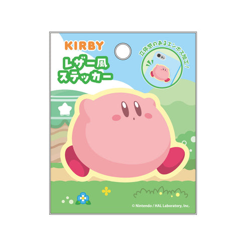 『星のカービィ』レザー風ステッカー まんぷく