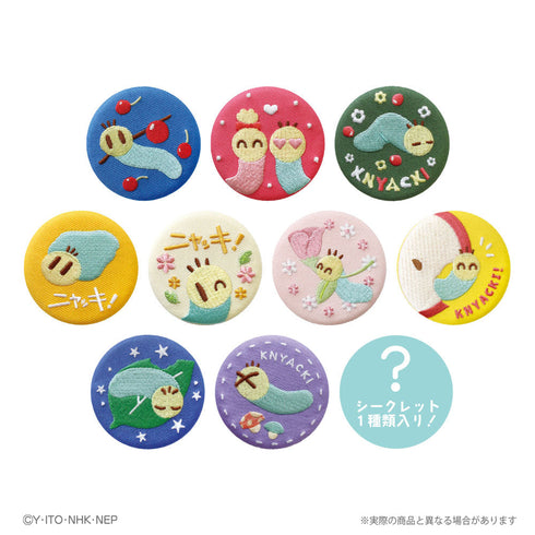 『ニャッキ!』シークレット刺繍缶バッジ【BOX】
