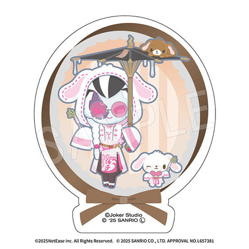 『IdentityV 第五人格×サンリオキャラクターズ』ダイカットステッカー 白無常×シュガーバニーズ(しろうさ)