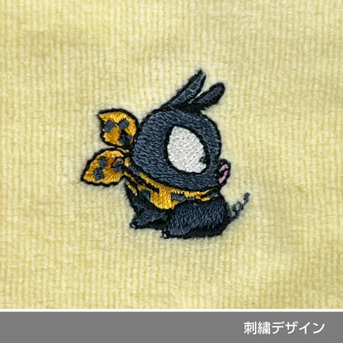 『らんま1/2』Pちゃん 刺繍ハンドタオル ライトイエロー
